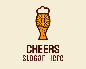 Sunshine Beer Glass Logo