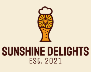 Sunshine - Sunshine Beer Glass logo design