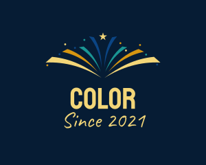 Colorful Fireworks Celebration logo design