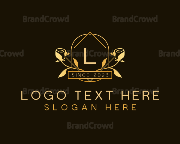 Luxury Floral Rose Logo