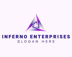 Professional Enterprise Triangle logo design