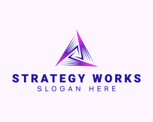 Professional Enterprise Triangle logo design