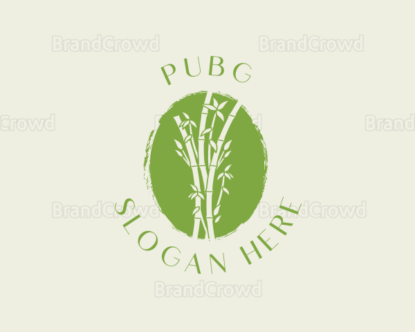 Environmental Bamboo Tree Logo