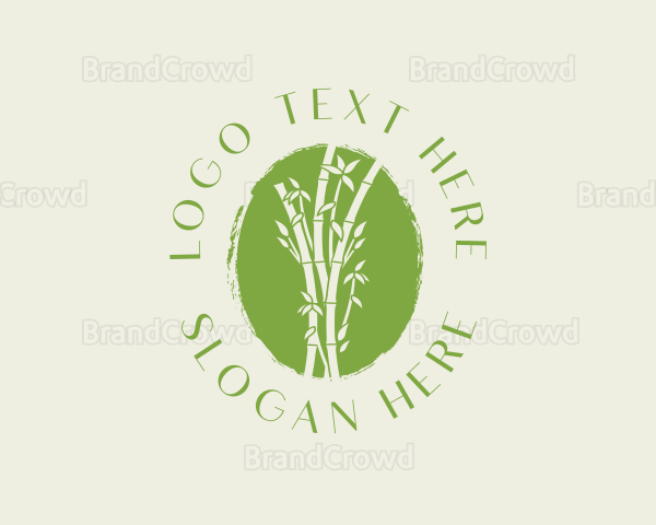 Environmental Bamboo Tree Logo