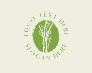 Grass - Environmental Bamboo Tree logo design