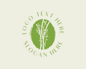 Bamboo - Environmental Bamboo Tree logo design