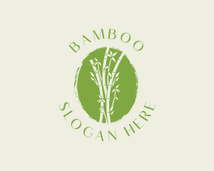 Environmental Bamboo Tree logo design