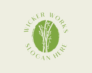 Wicker - Environmental Bamboo Tree logo design