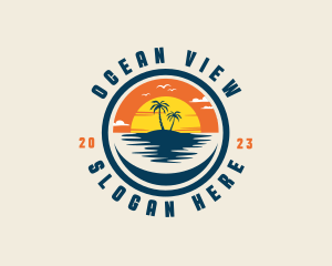 Summer Sunset Tourism logo design