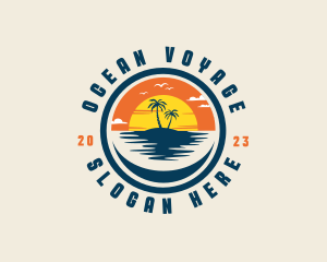 Summer Sunset Tourism logo design