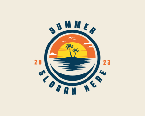 Summer Sunset Tourism logo design