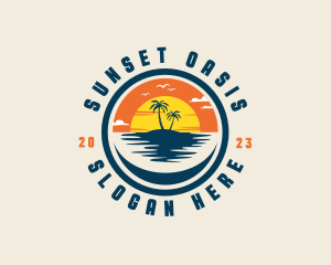 Summer Sunset Tourism logo design