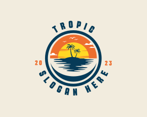 Summer Sunset Tourism logo design