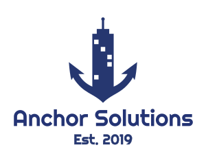 Blue Anchor Building logo design