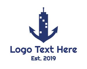 Anchor - Blue Anchor Building logo design