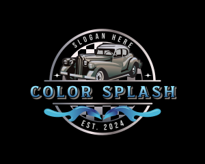 Retro Car Restoration logo design