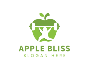 Apple Barbell Fitness logo design