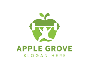 Apple Barbell Fitness logo design