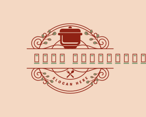 Emblem - Kitchenware Pot Bistro logo design