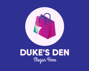 Isometric Shopping Bag logo design