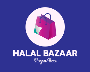 Isometric Shopping Bag logo design