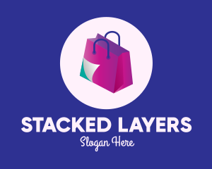 Isometric Shopping Bag logo design