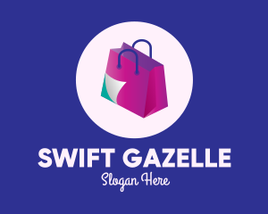 Isometric Shopping Bag logo design