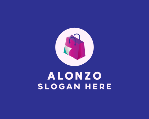 Isometric Shopping Bag logo design