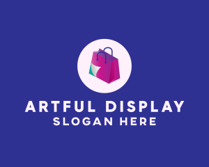 Isometric Shopping Bag logo design