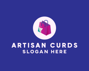 Isometric Shopping Bag logo design