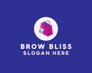 Isometric Shopping Bag logo design