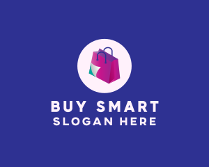 Isometric Shopping Bag logo design