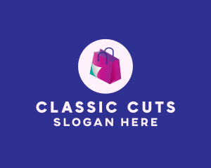 Isometric Shopping Bag logo design