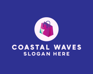 Isometric Shopping Bag logo design