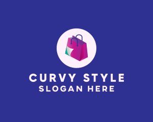 Isometric Shopping Bag logo design