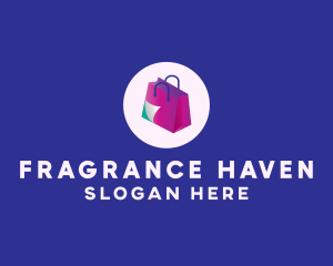 Isometric Shopping Bag logo design