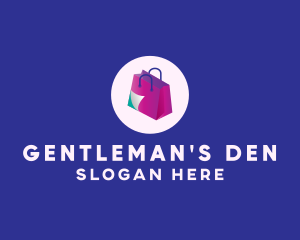 Isometric Shopping Bag logo design