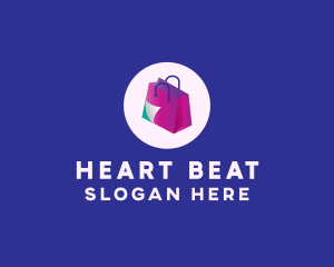 Isometric Shopping Bag logo design