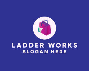 Isometric Shopping Bag logo design