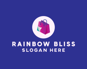 Isometric Shopping Bag logo design