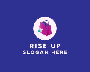 Isometric Shopping Bag logo design