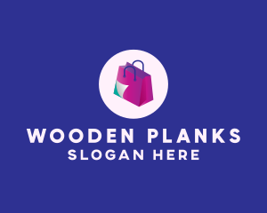 Isometric Shopping Bag logo design