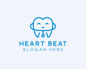 Stethoscope - Dentist Tooth Stethoscope logo design