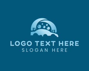 Auto - Automobile Car Bubble Washing logo design