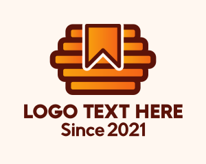 Beekeeper - Orange Beehive Bookmark logo design