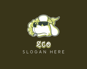Hiphop - Smoker Cool  Dog logo design