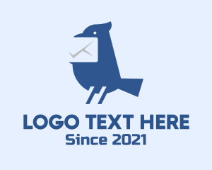 Message - Mail Finch Bird logo design