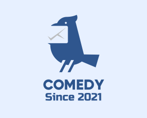 Mail Finch Bird logo design