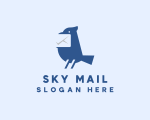 Mail Finch Bird logo design