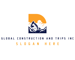 Excavation Miner Digger Logo
